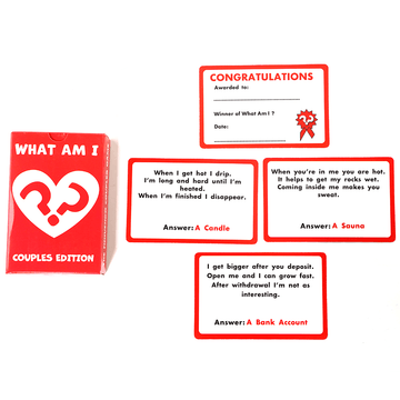 "What Am I" Game with Ambiguity Erotic Questions / Board Sex Games for Adults - EVE's SECRETS